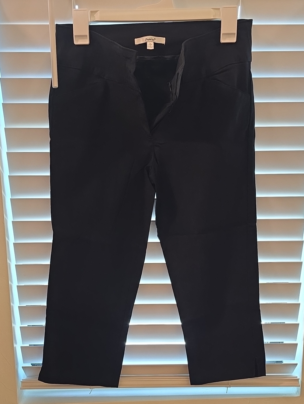 Papaya Black Cropped Dress Pants